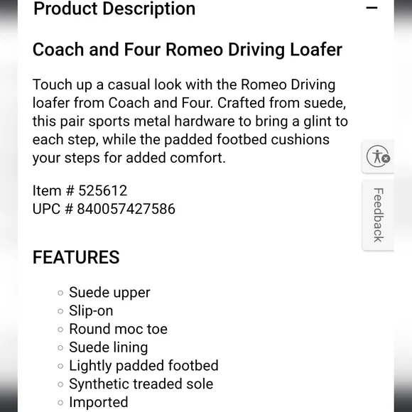 Coach And Four Romeo NWOB Driving Loafer Grey Size 10M - Picture 12 of 12